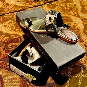 Vince Camino sandals, crocodile embossed..very nice, size 6m